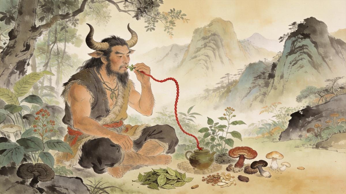 Shennong the Divine Farmer: China's Mythological Healer Who Tasted a Hundred Herbs